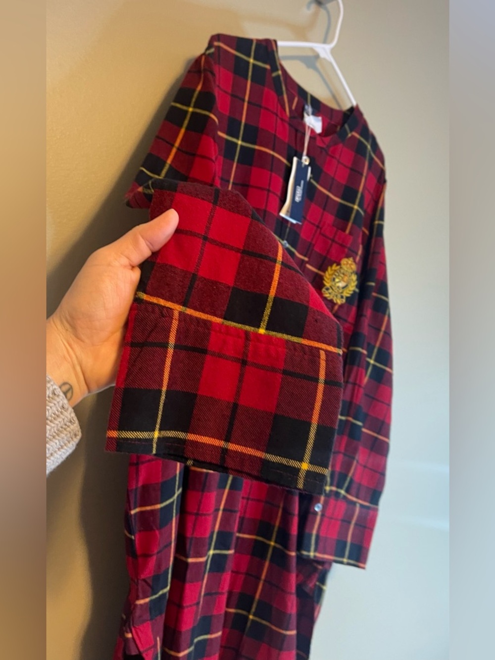 NWT Polo by Ralph Lauren 100% Cotton Henley Long Sleep Shirt Dress - Picture 4 of 9
